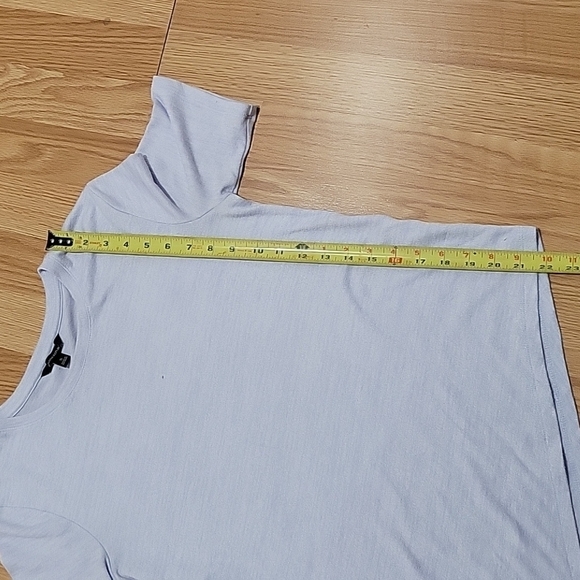 Banana Republic Blue Asymmetrical Knit Blouse small - Picture 11 of 11